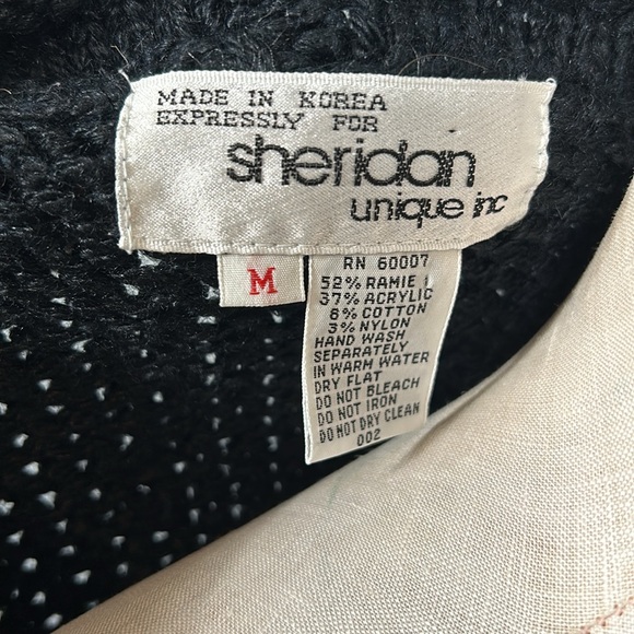 Vintage vest sweater knit open sided size M - Picture 11 of 11